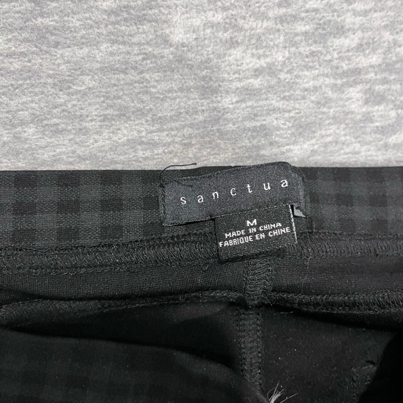 Sanctuary Black Plaid Leggings Ankle-Length - Picture 3 of 10